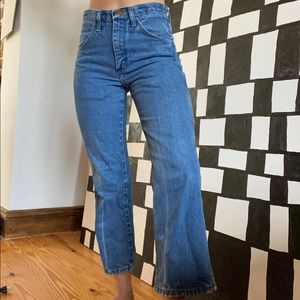 vintage wrangler high rise jeans